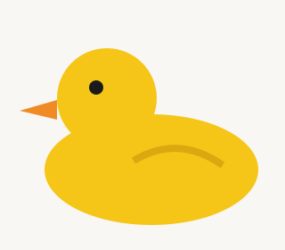 A yellow rubber duck